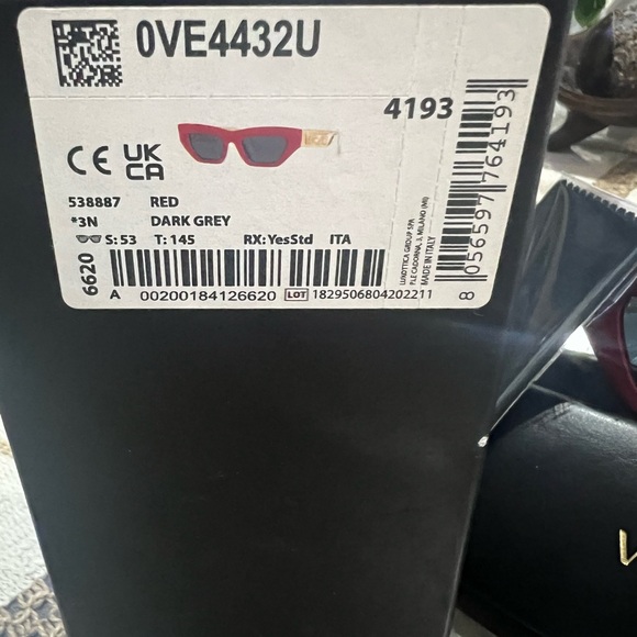 Versace Red Cat-Eye Sunglasses - Picture 4 of 5